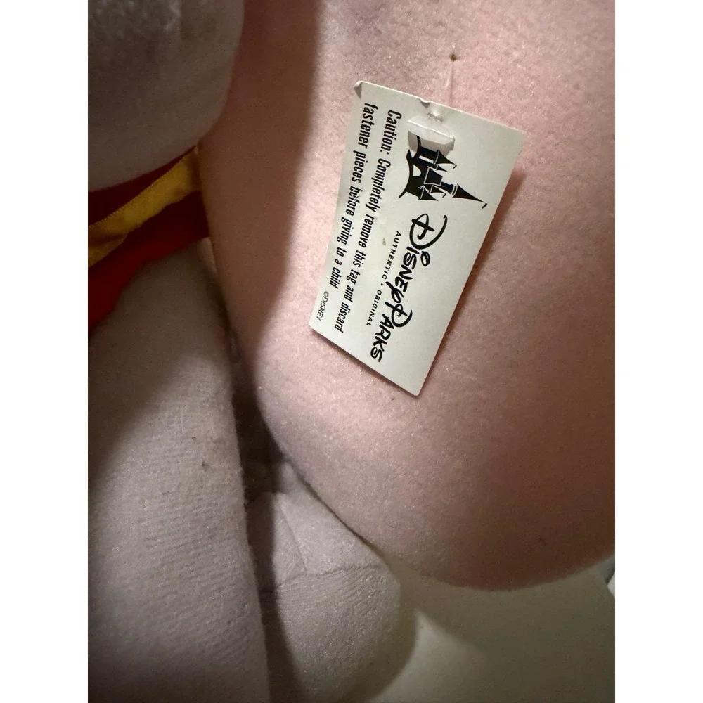 Disney Parks Dumbo Plush Elephant Stuffed Animal Toy Grey Pink Ears Yellow Hat